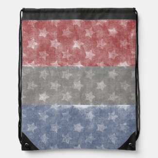 Patriotic USA Stars Cinch Bag