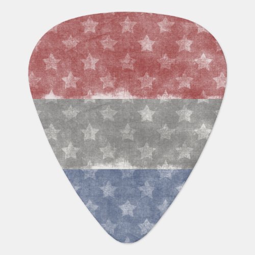 Patriotic USA Stars Guitar Pick