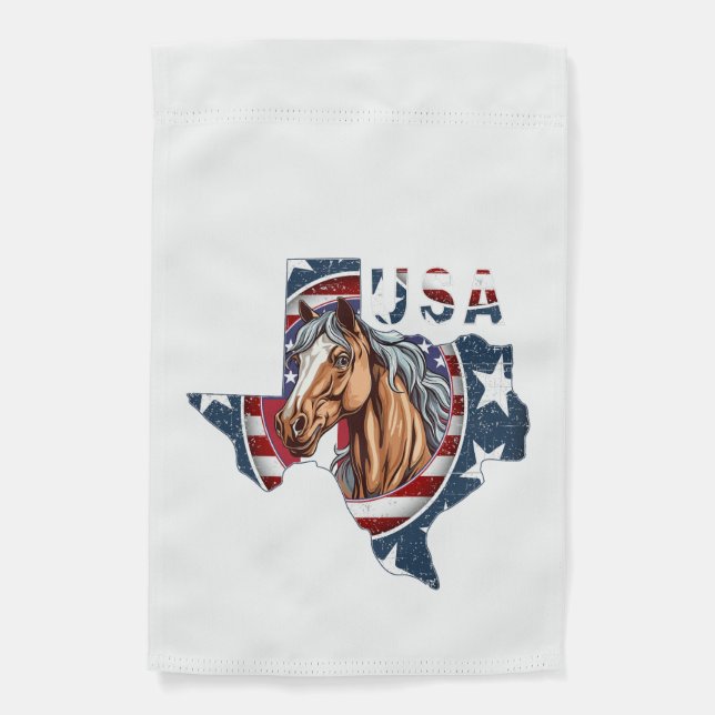 Patriotic USA Texas Garden Flag (Front)