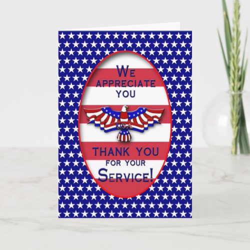 PATRIOTIC - USA - THANK YOU FOR YOUR SERVICE