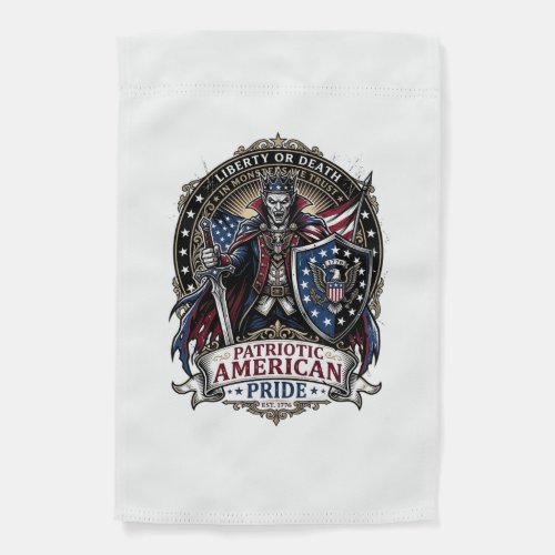 Patriotic Vampire Liberty Lord Horror Monster Patr Garden Flag