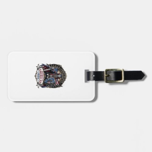 Patriotic Vampire Liberty Lord Horror Monster Patr Luggage Tag