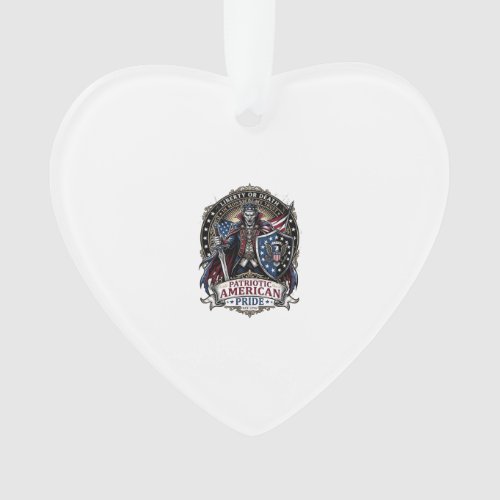 Patriotic Vampire Liberty Lord Horror Monster Patr Ornament
