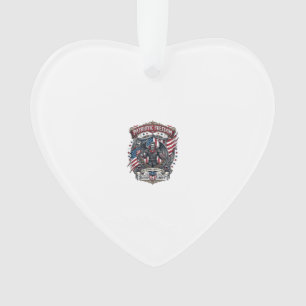 Patriotic Vampire Liberty Lord Horror Monster Patr Ornament