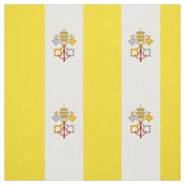 Patriotic Vatican City Flag Fabric (Swatch)