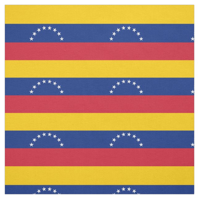 Patriotic Venezuela Flag Fabric (Swatch)