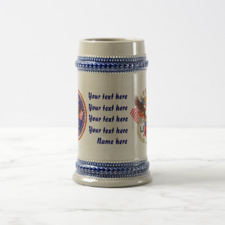 Patriotic-Veteran 2 Different Designs Beer Stein