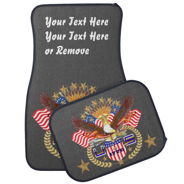 Patriotic Veteran Car Mats View about Design (Set)