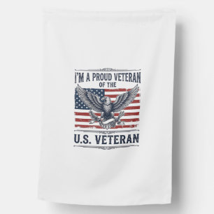 Patriotic Veteran Eagle Vintage Engraving Shirt De House Flag