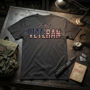 Patriotic Veteran USA  T-Shirt