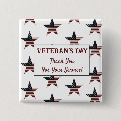Patriotic Veteran's Day American Flag Star
