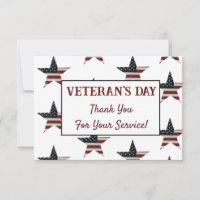 Patriotic Veteran's Day American Flag Star