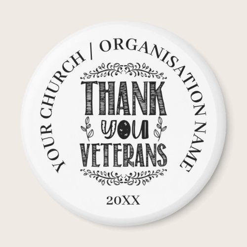 Patriotic Veterans Day Gift Magnet