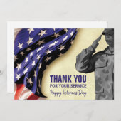 Patriotic Veterans Day Holiday Card 