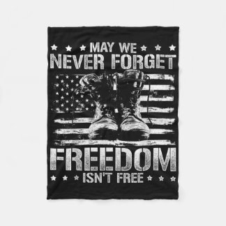 Patriotic Vietnam Veteran Liberty Gift Veterans Da Fleece Blanket