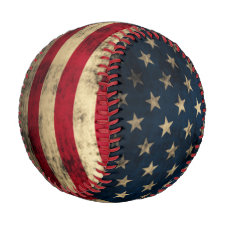 Patriotic Vintage American Flag Baseball