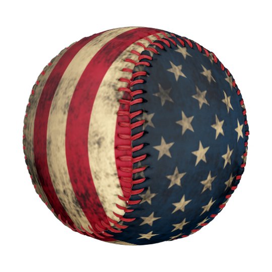 Patriotic Vintage American Flag Baseball