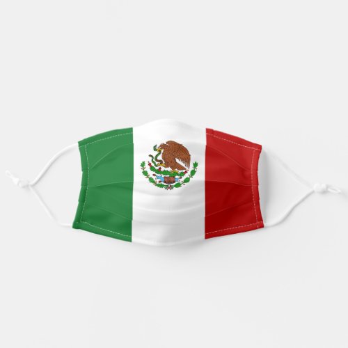 Patriotic Viva Mexico Flag Green White  Red Adult Cloth Face Mask