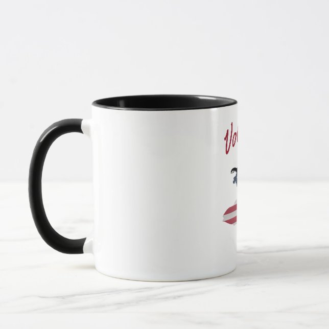 Patriotic Volleyball Tee Mug (Left)