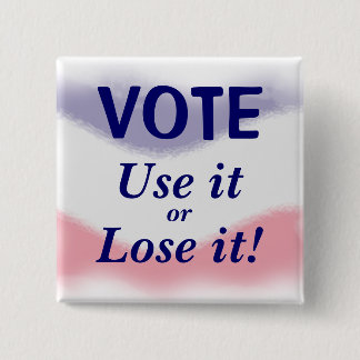 Patriotic Vote Political Button