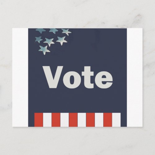 Patriotic Vote Postcard