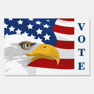 Patriotic Vote Yard Sign