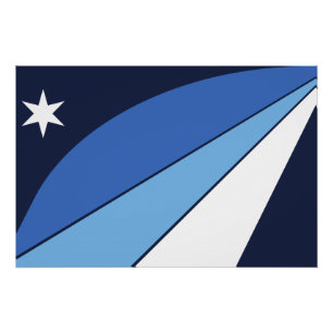 Patriotic wall poster with Flag of Columbia, SC