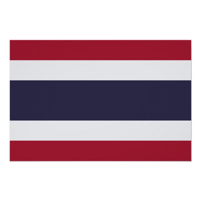 Patriotic wall poster with Flag of Thailand (Front)