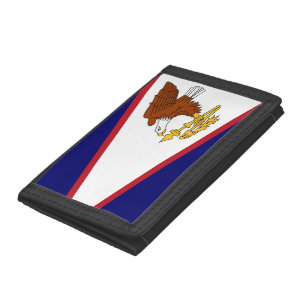 Patriotic wallet with Flag of American Samoa