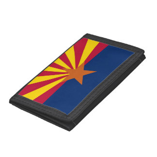 Patriotic wallet with Flag of Arizona
