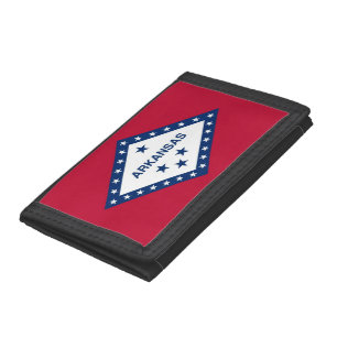 Patriotic wallet with Flag of Arkansas