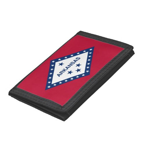 Patriotic wallet with Flag of Arkansas