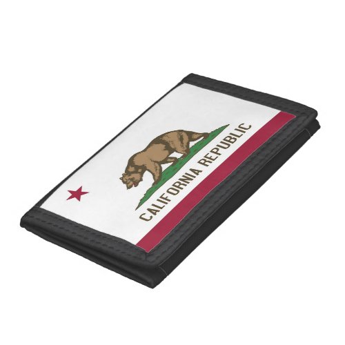 Patriotic wallet with Flag of California