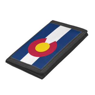 Patriotic wallet with Flag of Colorado