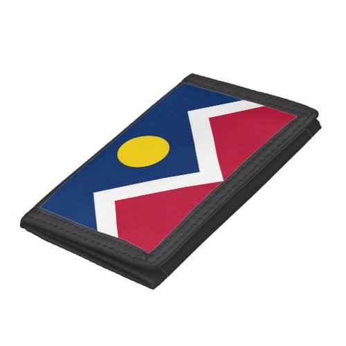 Patriotic wallet with Flag of Denver