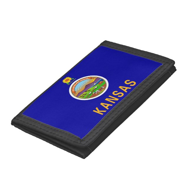 Patriotic wallet with Flag of Kansas (Bottom)