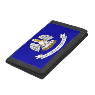 Patriotic wallet with Flag of Louisiana