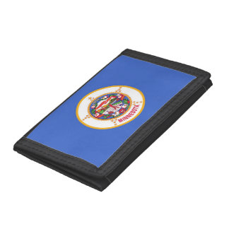 Patriotic wallet with Flag of Minnesota