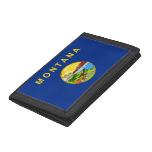 Patriotic wallet with Flag of Montana