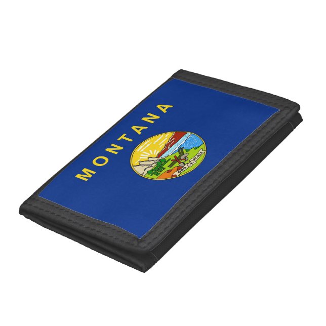 Patriotic wallet with Flag of Montana (Bottom)