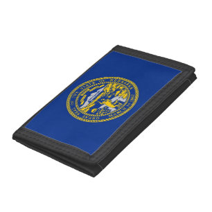 Patriotic wallet with Flag of Nebraska
