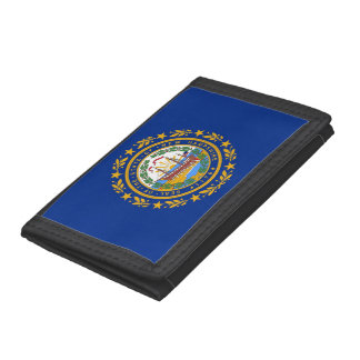 Patriotic wallet with Flag of New Hampshire
