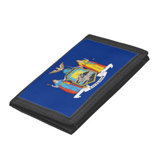 Patriotic wallet with Flag of New York