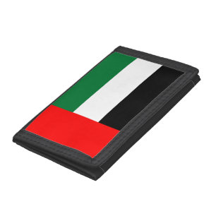 Patriotic wallet with Flag of United Arab Emirates
