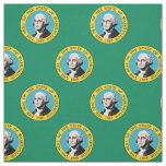Patriotic Washington State Flag Pattern Fabric