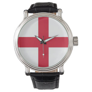Patriotic watch with Flag of England
