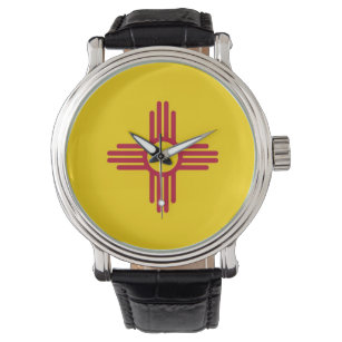 Patriotic watch with Flag of New Mexico
