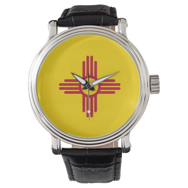 Patriotic watch with Flag of New Mexico (Front)