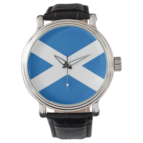 Patriotic watch with Flag of Scotland