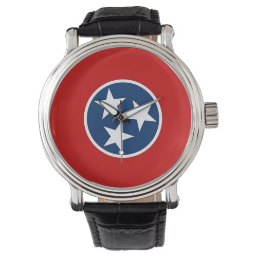 Patriotic watch with Flag of Tennessee